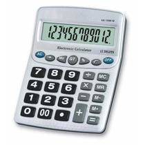 2 Calculadoras de Mesa 12 Dígitos Grande Balcão Loja à Pilha