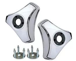 2 Calota 3 Pontas Aro 16 17,5 Metal Caminhao Rodoar + Suporte