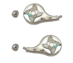 2 Calota Rodoar Estrela Cristal Caminhao + Porca Cromada 2 Calota Rodoar Estrela Cristal Caminhao + Porca Cromada