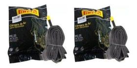 2 Câmaras De Ar Bicicleta Aro 26 Pirelli Bico Grosso 33mm.