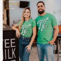 2 Camisetas Adultas escritas Fé 2 Camisetas Adultas escritas Fé