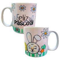 2 Caneca coelho chocolate 310 Ml Café Chá Xicará para cesta de Feliz pascoa