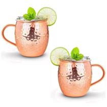 2 Caneca Moscow Mule 450Ml Drink - Rose Gold