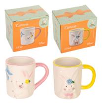 2 Caneca Pascoa Presente Lembrança 330ml Com Caixa Premium