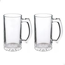 2 Canecas Chopp Cerveja Bar Restaurante Vidro Grande 510ml