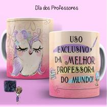 2 canecas de cerâmica , 325 ml, dia dos professores