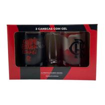 2 Canecas de Gel Dupla Flamengo 400ML - Licenciado