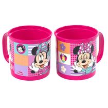 2 Canecas Divertida Giratória Minnie 360ml Plasútil Original