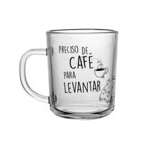 2 Canecas Lyor de Vidro Café para Levantar 220ml