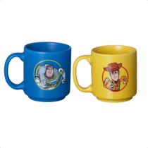 2 Canecas Mini Xerife Woody E Buzz Lightyear 100 ML