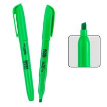 2 Canetas Pincel Marca Texto Ponta Chanfrada Para Marcação Colorido