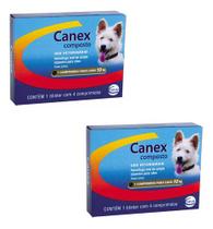 2 Canex Composto Vermifugo Cães Caixa 4 Comprimidos Ceva