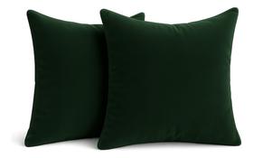 2 Capas Almofadas Veludo Macio Sofa Quarto Decorativa 45x45 Verde