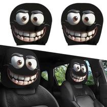 2 Capas de Encosto de Cabeça para Carro com Olhos de Desenho Animado Divertido Spooky Eyes 2 Capas de Encosto de Cabeça para Carro com Olhos de Desenho Animado Divertido Spooky Eyes