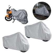 2 Capas Impermeável Para Moto Proteção Completa Veículo 2 Capas Impermeável Para Moto Proteção Completa Veículo