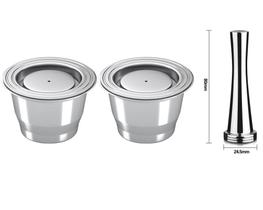 2 Cápsula Nespresso com tampa Tamper Inox Café Inissia Citiz pixie expert essenza mini Icáfila - Icáfilas