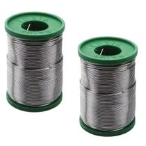 2 Carretel Estanho P/ Solda 40x60 Com Fluxo 1mm 250g Cobix