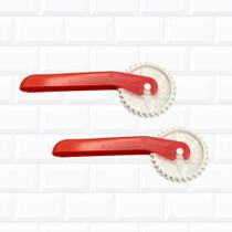 2 Carretilha Corta e Fecha Massas Pastel Utensílios Cozinha