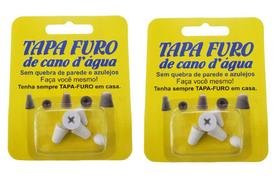 2 Cartelas De Tapa Buraco Reparo Em Cano D' Agua Pvc Furado com 10 unidades Total