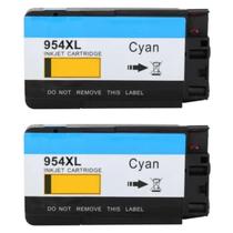 2 Cartuchos Cyan 954xl Officejet 8710 8715 8716