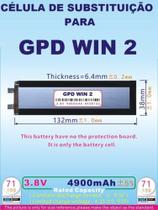 2 Células (2pcs) Nucleo Bateria Gpd Win 2 4900mah 3.8v 2 Células (2pcs) Nucleo Bateria Gpd Win 2 4900mah 3.8v