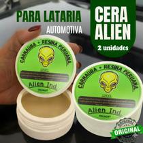 2 Cera Alien Espelhamento Cerâmico Riscos Queimadura Sol Repele Água Cera Carnauba Automotiva Alien Cera 2 Cera Alien Espelhamento Cerâmico Riscos Queimadura Sol Repele Água Cera Carnauba Automotiva Alien Cera
