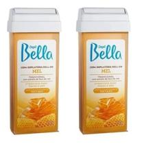 2 Cera Depilatória Depil Bella Rollon Mel - 100g