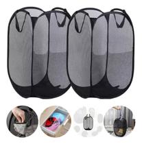 2 Cesto De Roupa Treco Multiuso Brinquedos Dobravel Grande