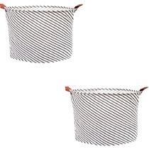 2 Cesto Organizador Roupas Sujas Impermeável 10 litros