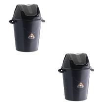 2 Cestos De Lixo Com Tampa Basculante Plasmont Praticidade
