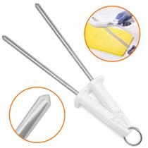 2 Chaira Lisa 12Pol Mundial Modelo 5540-12 Afiador Açougue Frigorifico Cabo Antibacteriano Linha Nacional