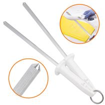 2 Chairas Estriada Inox 12pol 5541-12 Afiador Açougue Frigorifico Cabo Antibacteria Linha Nacional