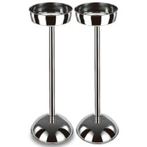 2 Champanheiras de Chão Balde Gelo Inox 20x60,5cm Arienzo Brinox Restaurante Pedestal