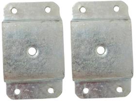 2 Chapa Reta Fixação Metal Palito Rosca 5/16