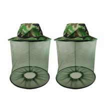 2 Chapeu Mosquiteiro Para Pesca Proteção Camping Trilha Pescaria Esporte 2 Chapeu Mosquiteiro Para Pesca Proteção Camping Trilha Pescaria Esporte