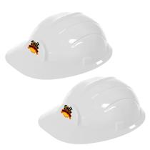 2 Chapéus Construção Capacete Fantasia Engenheiro Branco 2 Chapéus Construção Capacete Fantasia Engenheiro Branco