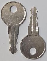 2 chaves cortadas pelo código TM718 para fechaduras Better Built