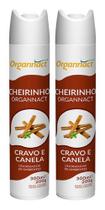 2 Cheirinho Organnact Cravo E Canela 300ml- Spray Odorizante