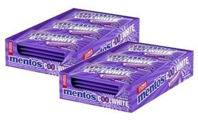 2 Chicle Mentos Cool White Blue Raspberry Zero Açucar 127g