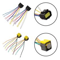 2 Chicote 6 Vias Pisca + 2 Chicote 10 Vias Farol Sc S5