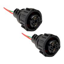 2 Chicote Plug 2 Vias Buzina Lanterna Freio Compressor Ete7687