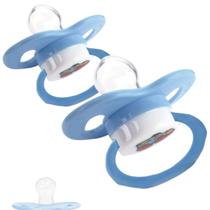 2 Chupetas Para Bebê +6 meses Bico De Silicone Menino Menina 2 Chupetas Para Bebê +6 meses Bico De Silicone Menino Menina