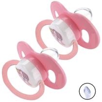 2 Chupetas Para Bebê +6 meses Bico De Silicone Menino Menina 2 Chupetas Para Bebê +6 meses Bico De Silicone Menino Menina