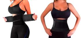 2 Cintas Modela Reduz Abdômen Correção Ajuste Postura Coluna Tamanho XL