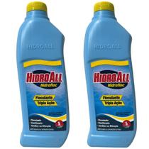 2 Clarificante Floculante Hidrofloc 1 L Tripla Ação Hidroall 2 Clarificante Floculante Hidrofloc 1 L Tripla Ação Hidroall