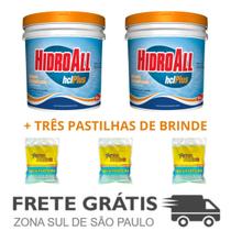 2 Cloro Granulado Hidroall HCL 10 Kg 3 Pastilhas de Brinde 2 Cloro Granulado Hidroall HCL 10 Kg 3 Pastilhas de Brinde