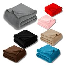 2 Coberta Manta Cobertor Casal 2.00X1.80 Metros Cores Sortid