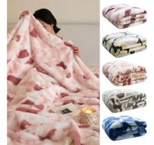 2 Cobertor Casal Grosso Duas Faces Com Toque Lã De Pelucia