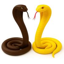 2 Cobra de Borracha Realista Serente Naja Macia Pegadinha