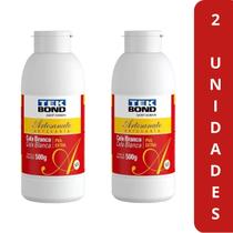 2 Cola Branca Pva Extra Forte Tekbond Artesanato 500 Gramas